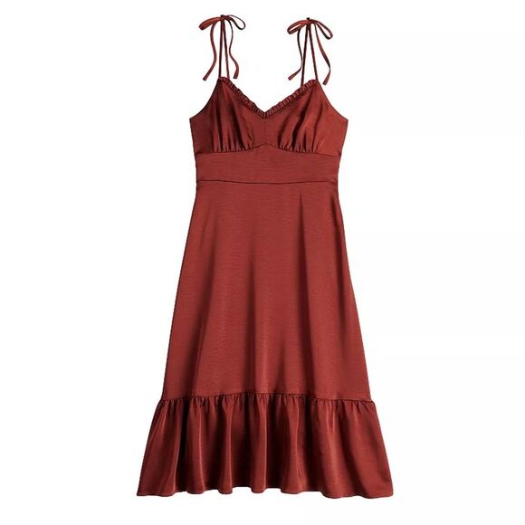 Nine West Dresses & Skirts - NWT Women's Nine West Strappy Midi Dress XL - Paprika Red